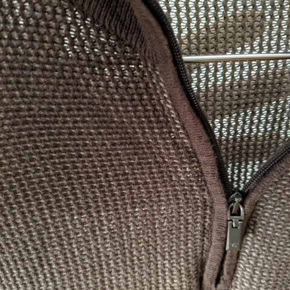 Canali sweater - brown/silver crepe/mesh - Picture 4 of 4